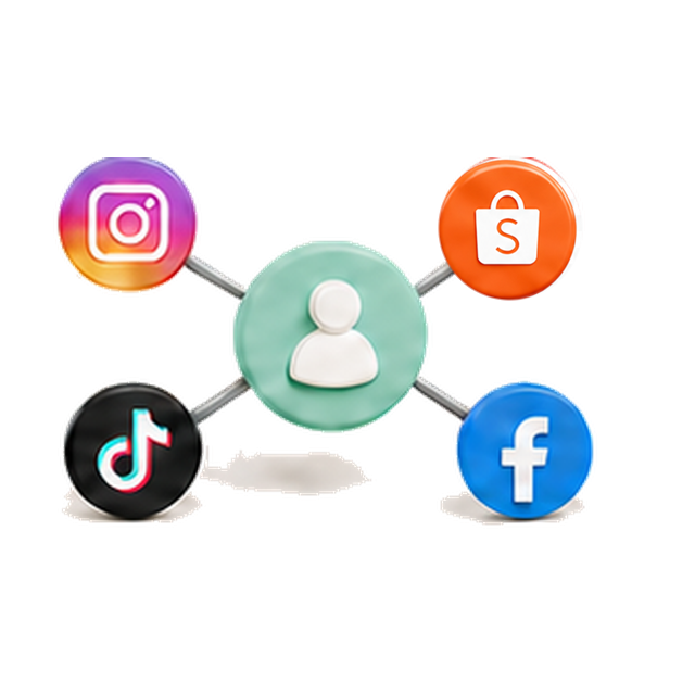 Instagram、蝦皮、TikTok 與 Facebook 社群平台粉絲人氣的立體情境